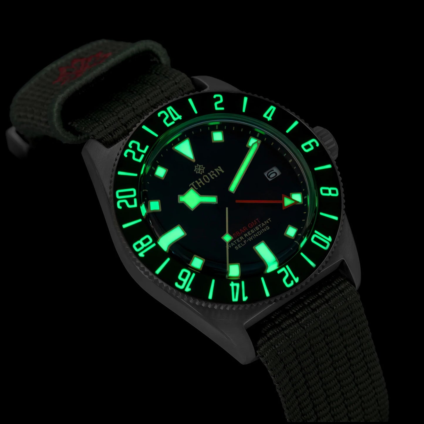 THORN 42mm NH34 GMT Automatic Dive Watch T020