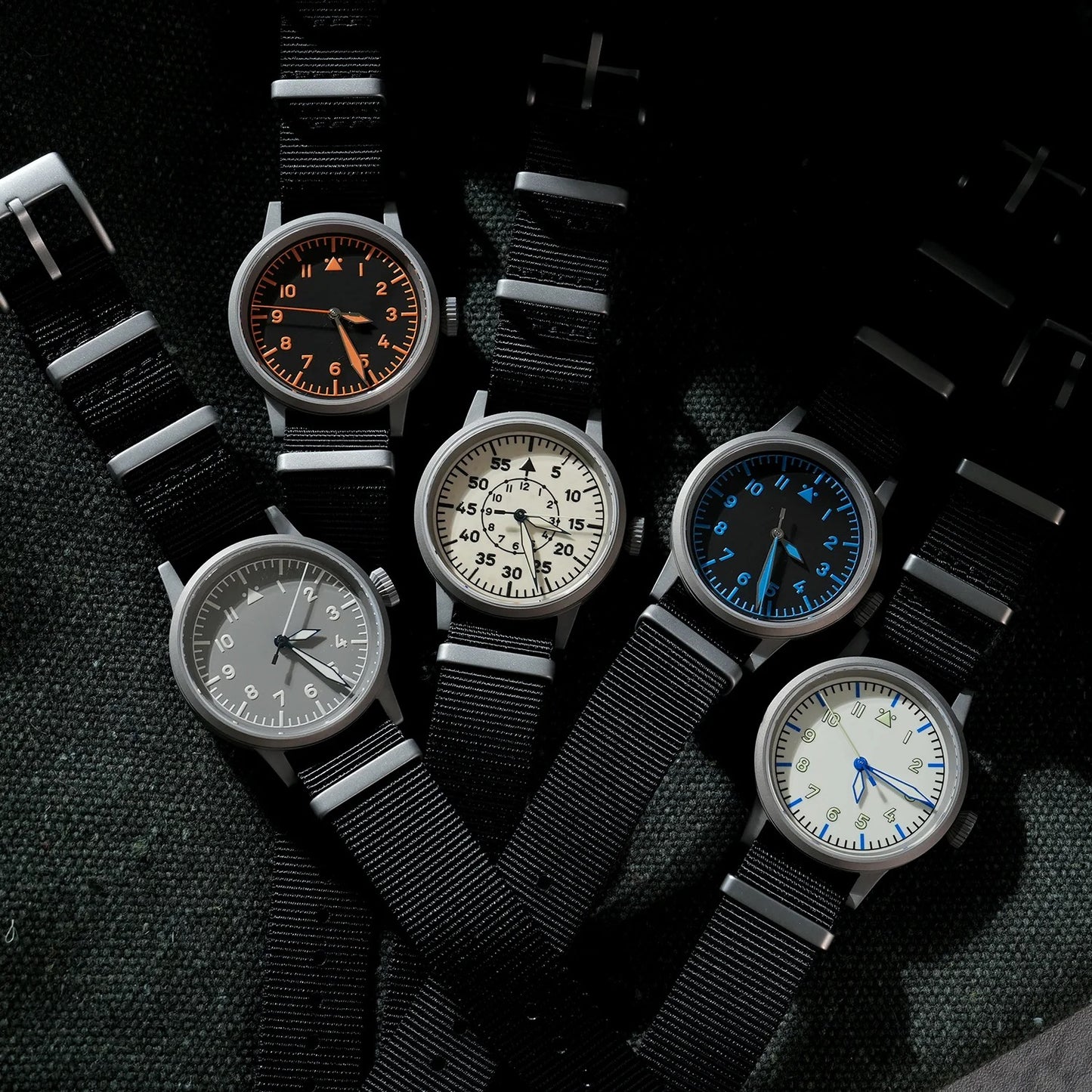 Militado 37mm Sapphire Crystal Retro Flieger Pilot Watch ML10 V2