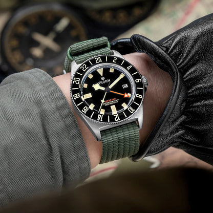 THORN 42mm NH34 GMT Automatic Dive Watch T020