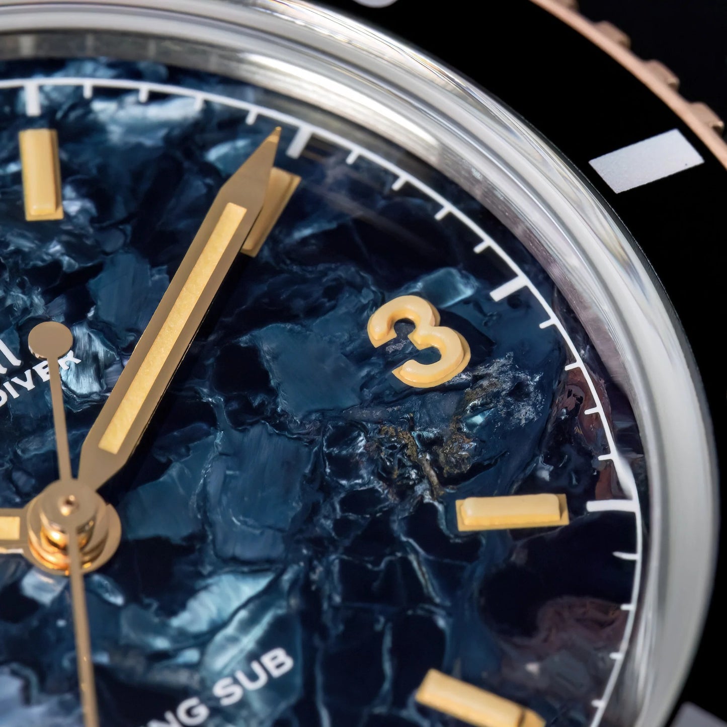 Thorn 37mm SW200 Automatic Dive Watch T027 Pietersite Dial