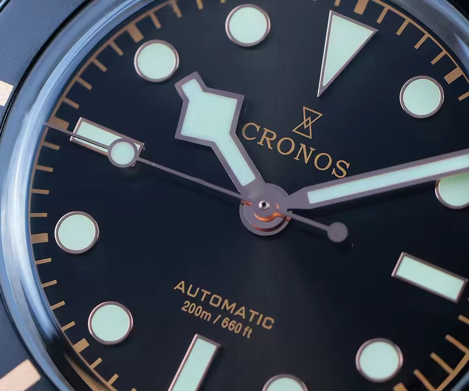 Cronos New 39mm BB54 Vintage Diver PT5004/ Miyota9015 Automatic Watches L6052/L6053
