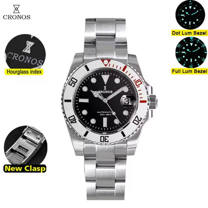 Cronos New 40mm Miyota9015 Diver Men Watches L6045