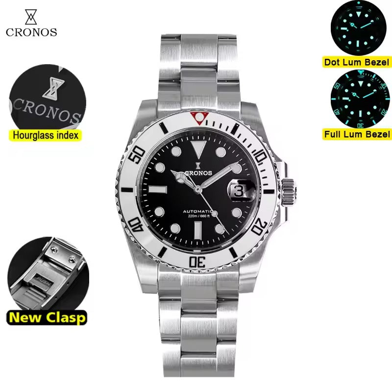 Cronos New 40mm Miyota9015 Diver Men Watches L6045
