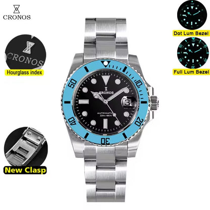 Cronos New 40mm Miyota9015 Diver Men Watches L6045