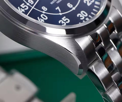Cronos Pilot Flieger Watch 39mm VH31 Quartz Men’s Watch Stainless Steel Sapphire Crystal  L6057M