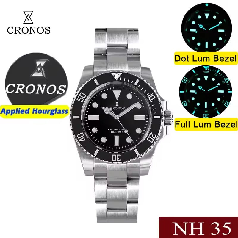 US WarehouseCronos 2.5x Water Sub Diver Watch L6015 – Cronos Watch