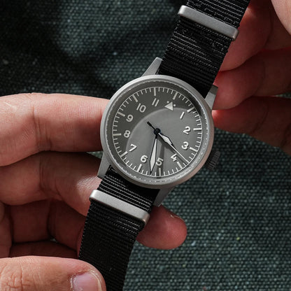 Militado 37mm Sapphire Crystal Retro Flieger Pilot Watch ML10 V2