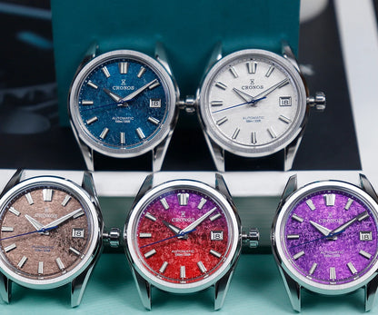 Cronos Men Watch 36mm Miyota 9015 Movement Ice Crack Dail L6049M