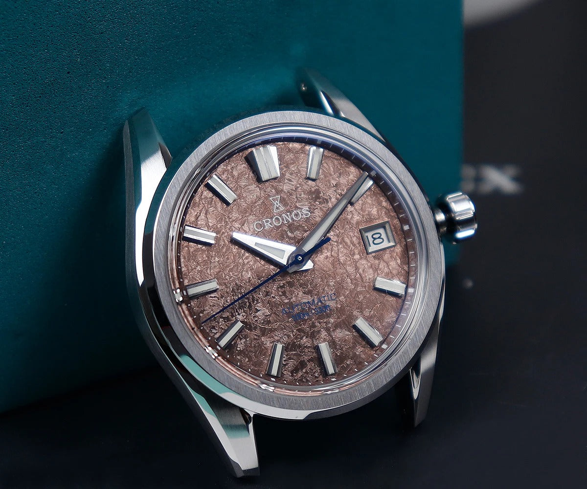 Cronos Men Watch 36mm Miyota 9015 Movement Ice Crack Dail L6049M