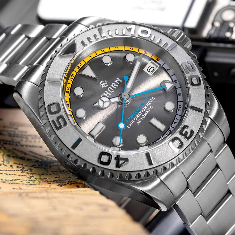 THORN Titanium Helium Valve NH34 GMT Watch – Cronos Watch Store