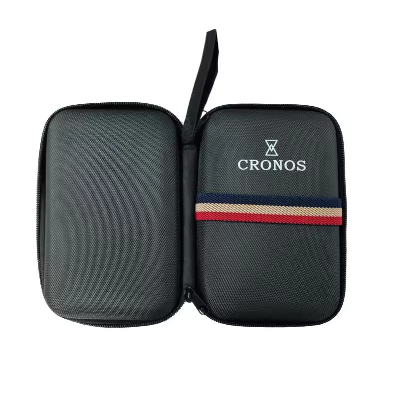 Cronos Watch Box EVA Oxford Fabric Storage Bag Zipper Foam Contained Net Lining