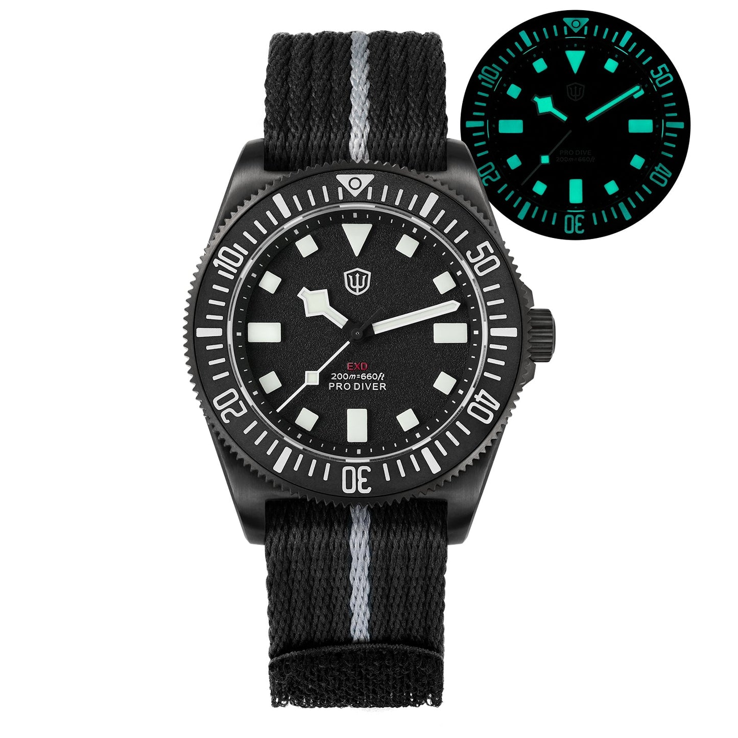 🔥WeeklyDeals🔥Watchdives 40mm EXD Titanium Diver Watch
