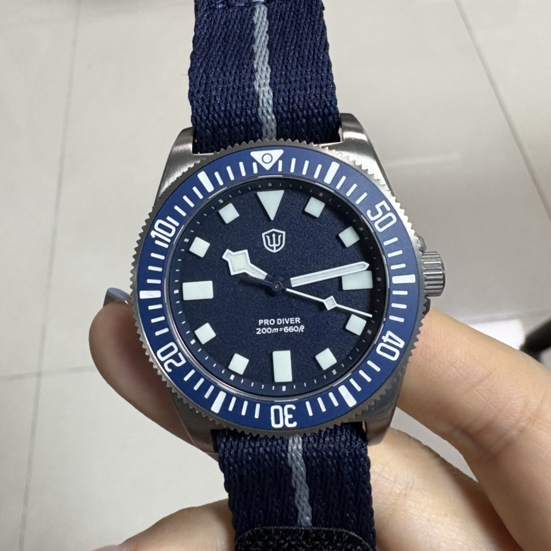 🔥WeeklyDeals🔥Watchdives 38mm EXD Titanium Diver Watch