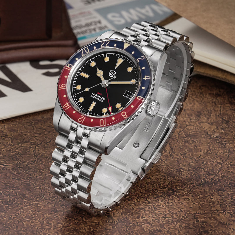 Watchdives WD6542 38mm GMT Men Watch