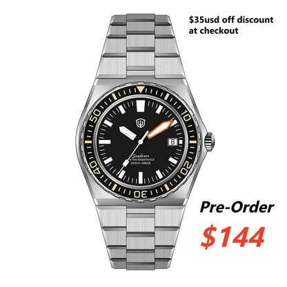 🔥EarlyBird🔥Watchdives Premier WD0017 VH31/Ronda 515 Diver Watch