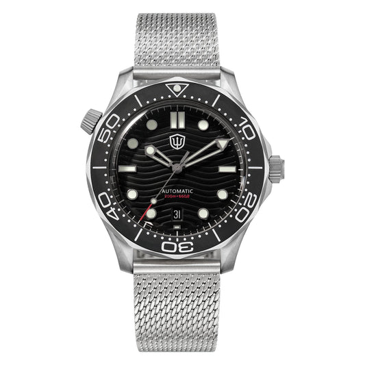 Watchdives WD007 Top Hat Sapphire PT5000 Titanium Dive Watch