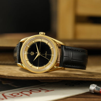 Watchdives WD1954 Arctic Classic 36mm VH31 – Gold Dial