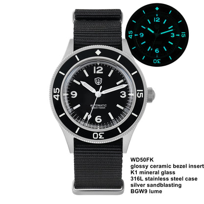 Watchdives Vintage 50-Fathoms NH35 Dive Watch V2