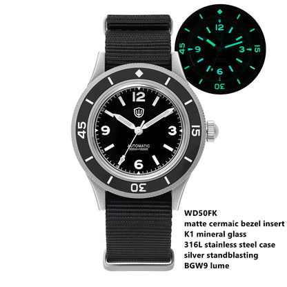 Watchdives Vintage 50-Fathoms NH35 Dive Watch V2