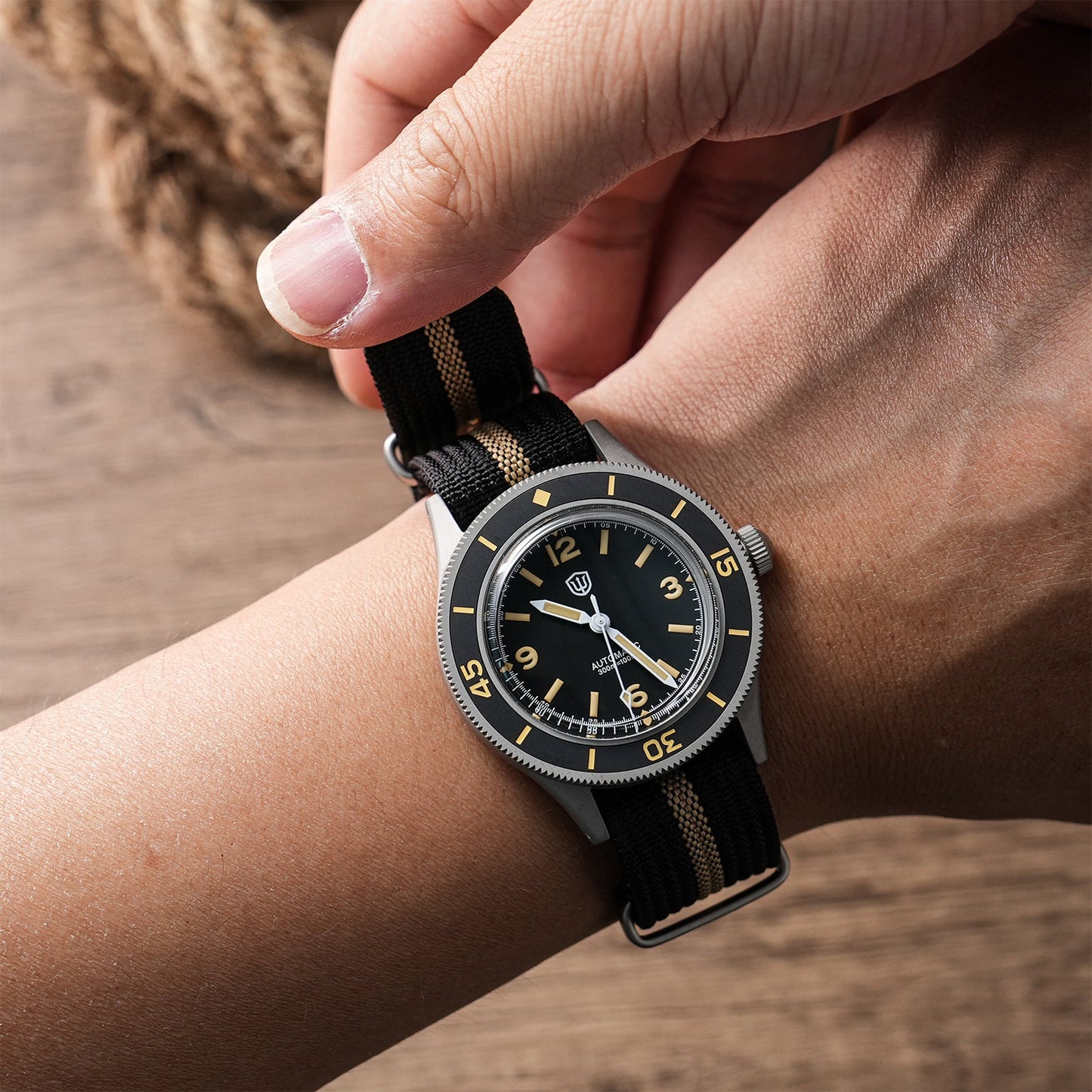 Watchdives Vintage 50-Fathoms NH35 Dive Watch V2