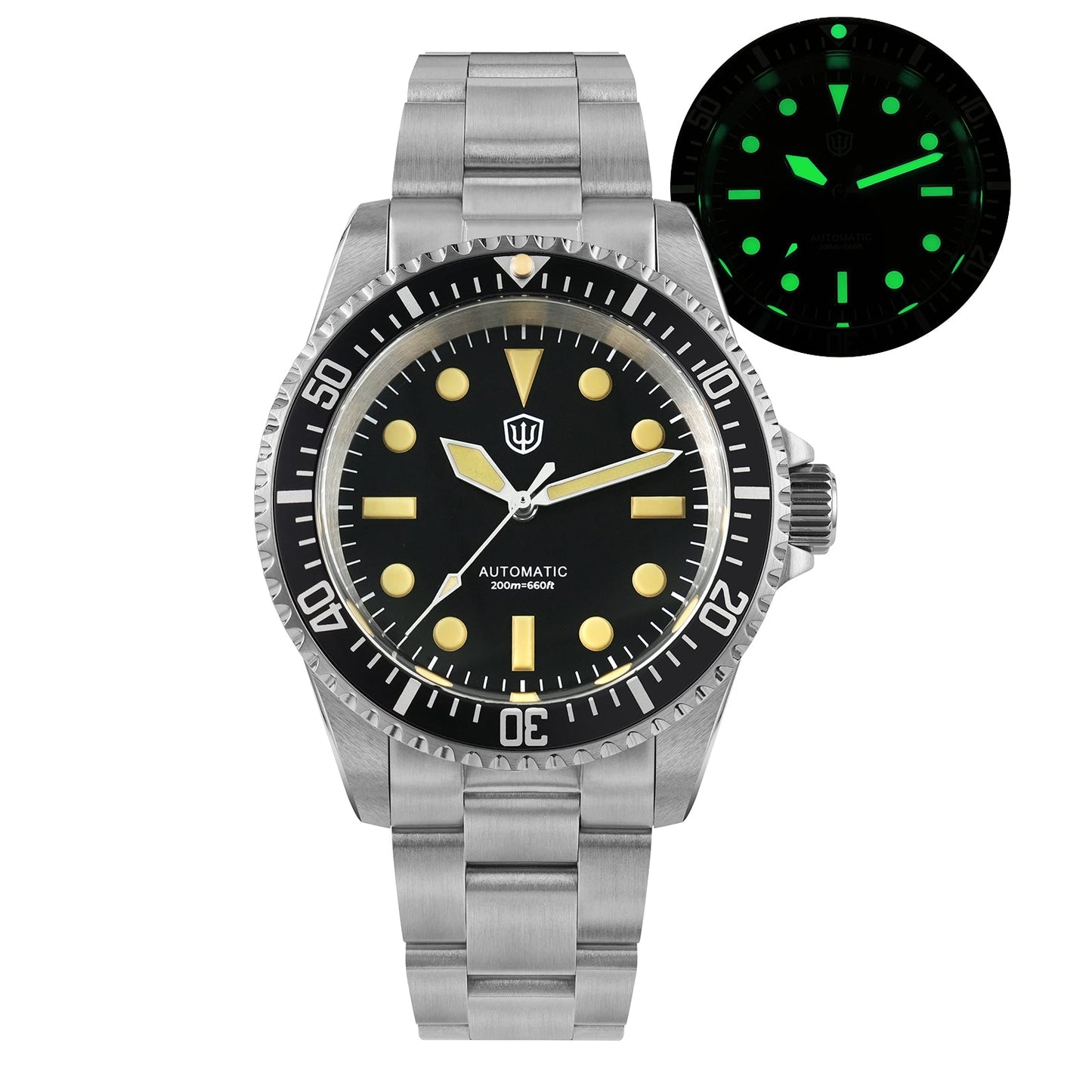 🔥WeekyDeals🔥Watchdives WD5513 NH35 38mm Vintage Sub Dive Watch