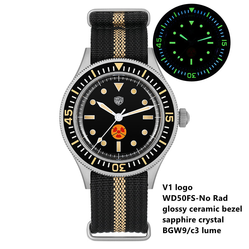 Watchdives Vintage 50-Fathoms NH35 Dive Watch V2