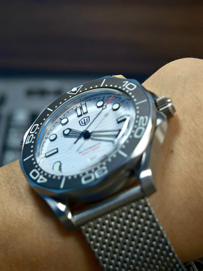 Watchdives WD007 Top Hat Sapphire PT5000 Titanium Dive Watch