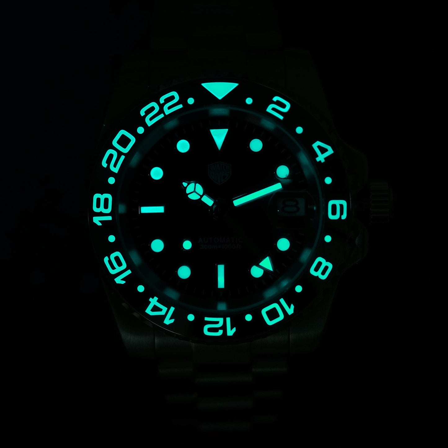 🔥WeeklyDeals🔥Watchdives WD16760 NH34 Sub GMT Watch V2