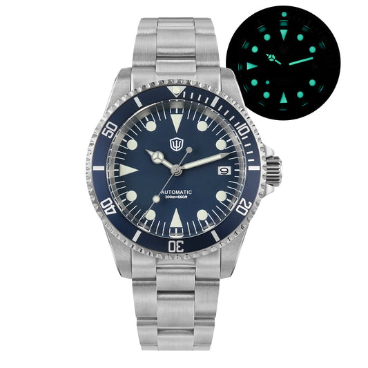 🔥WeekyDeals🔥Watchdives WD5513 NH35 38mm Vintage Sub Dive Watch