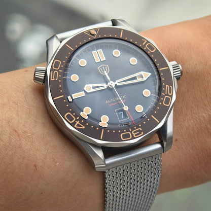 Watchdives WD007 Top Hat Sapphire PT5000 Titanium Dive Watch