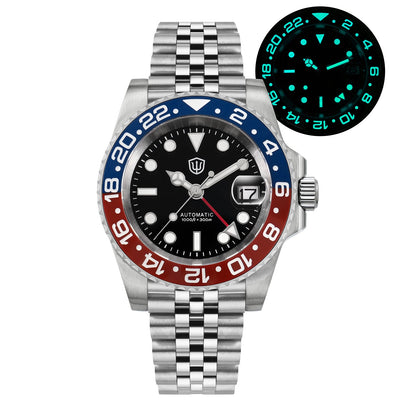 🔥WeeklyDeals🔥Watchdives WD16760 NH34 Sub GMT Watch V2