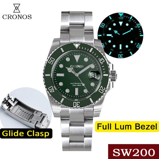 ★Pre-Owned★Cronos Sub Diver Luxury Dive Watch SW200 Movement L6005