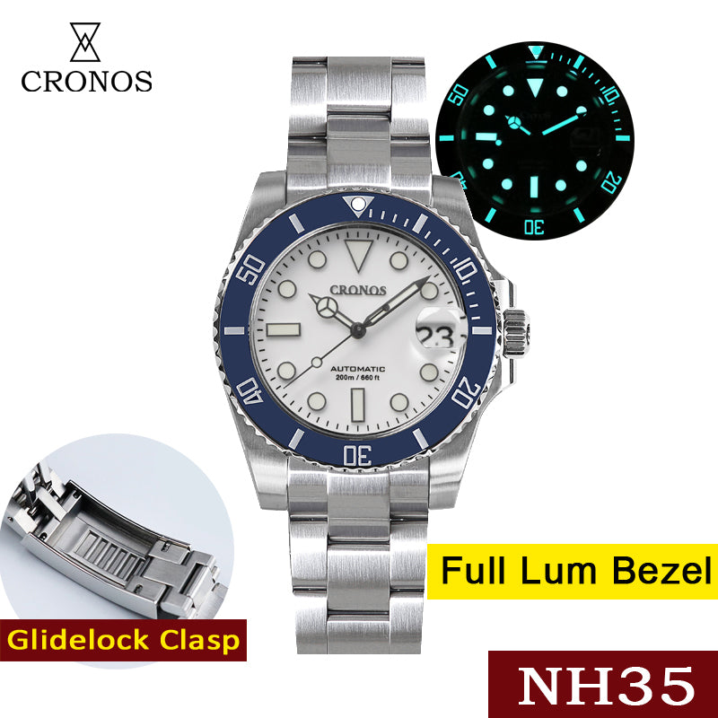 Cronos 2.5x Water Ghost NH35 Dive Watch L6015M