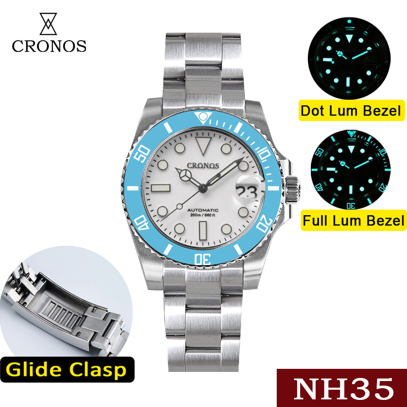 Cronos 2.5x Water Ghost NH35 Dive Watch L6015 – Cronos Watch Store