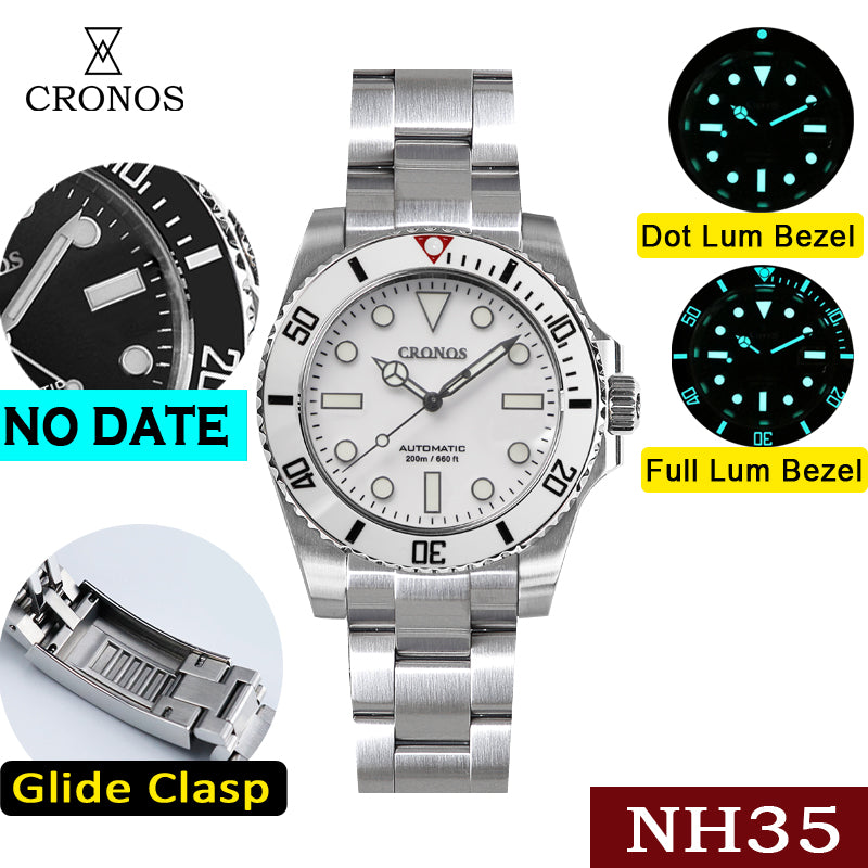 Cronos No Date NH35 Sub Diver Watch L6015