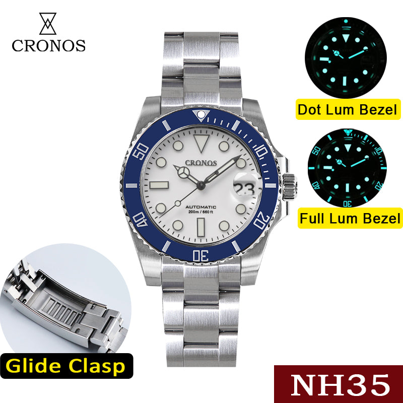 Cronos 2.5x Water Ghost NH35 Dive Watch L6015