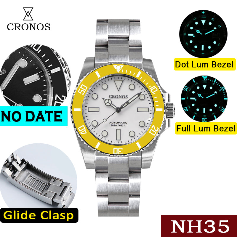 Cronos No Date NH35 Sub Diver Watch L6015