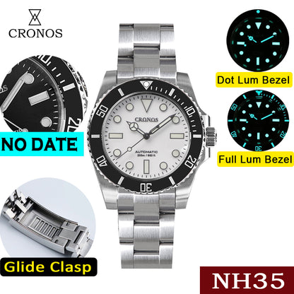 Cronos No Date NH35 Sub Diver Watch L6015