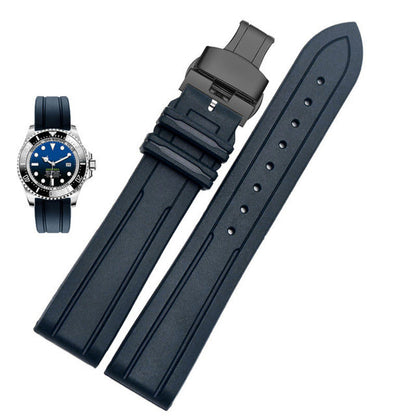 FKM Rubber Waffle Watch Strap