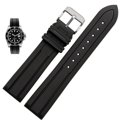 FKM Rubber Waffle Watch Strap