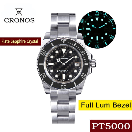 Cronos Diver Luxury Men Watch Stainless Steel L6005