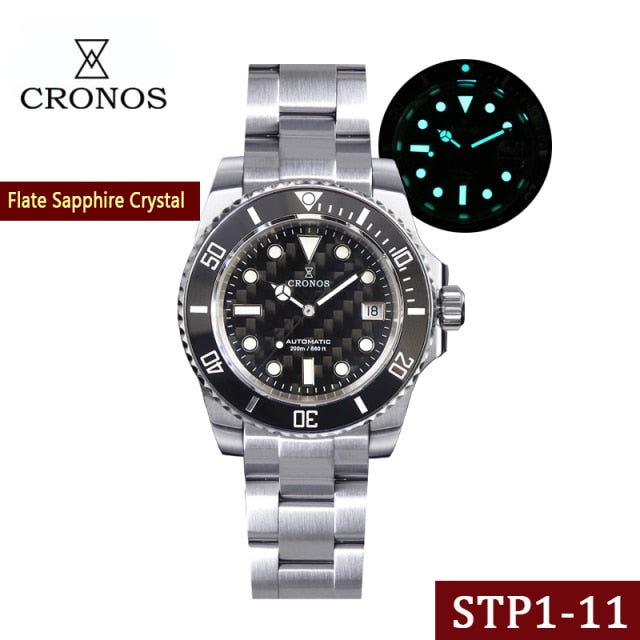 Cronos Diver Luxury Men Watch Stainless Steel L6005