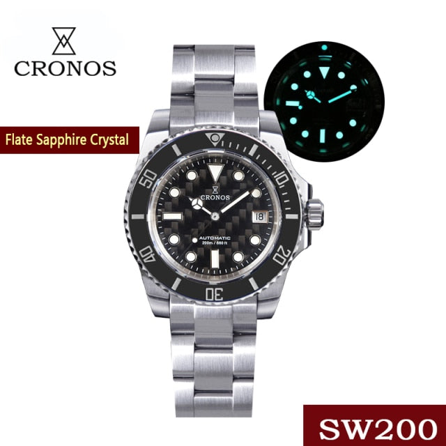 Cronos Diver Luxury Men Watch Stainless Steel L6005