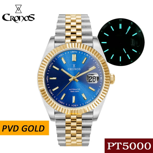 Cronos Date Luxury  PVD  Men Watch L6010M