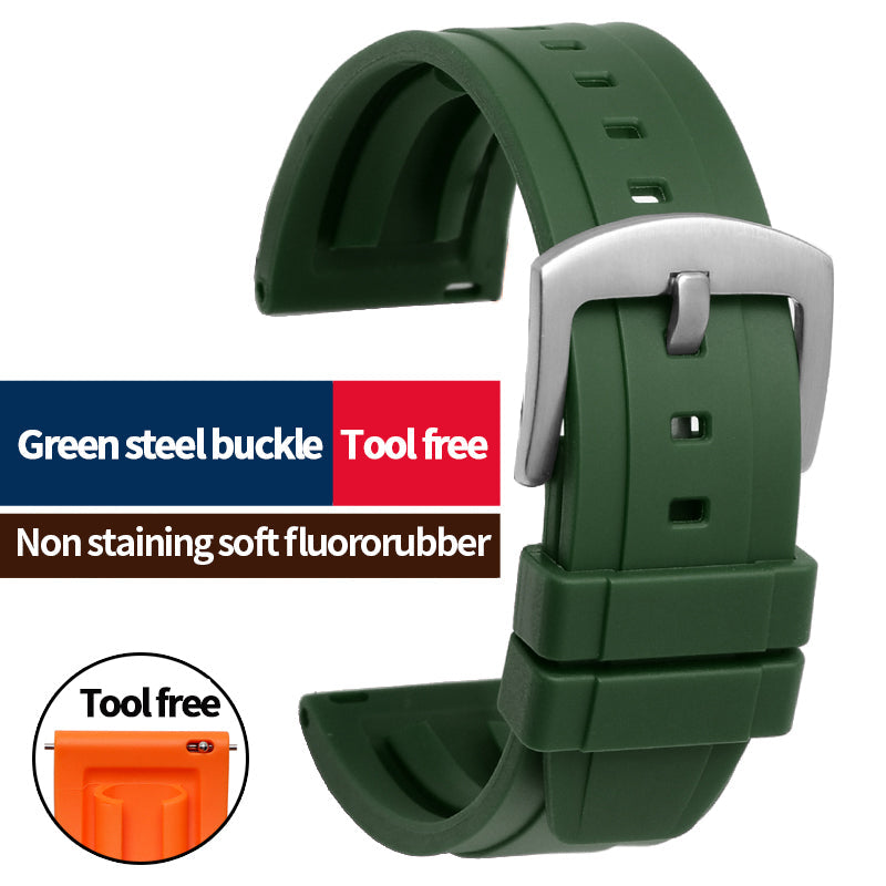 Quick Release Rubber Watch Strap