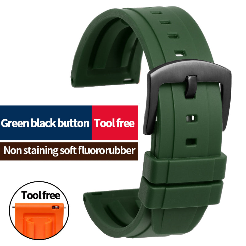 Quick Release Rubber Watch Strap